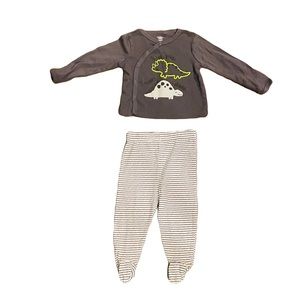 Gerber Organic infant boys 2 piece outfit 3/6 months